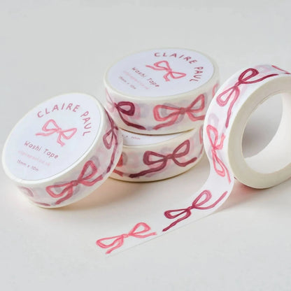 Pink bows washi tape