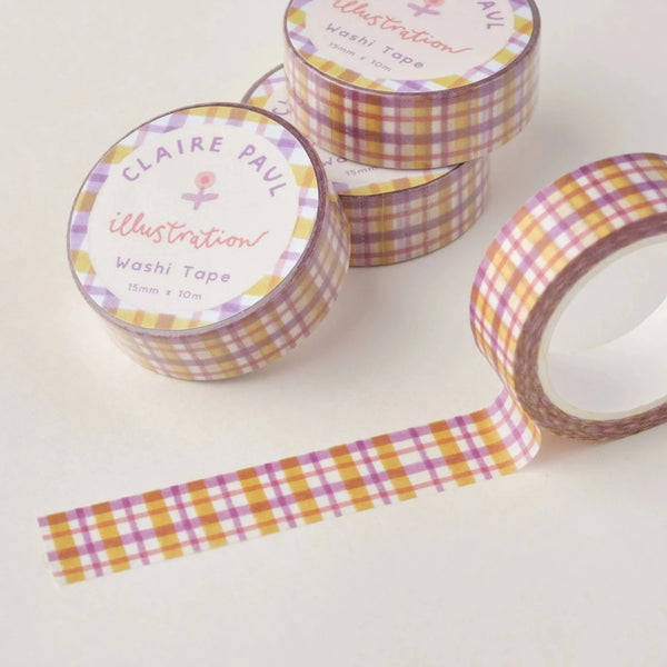 Pastel Gingham Washi Tape