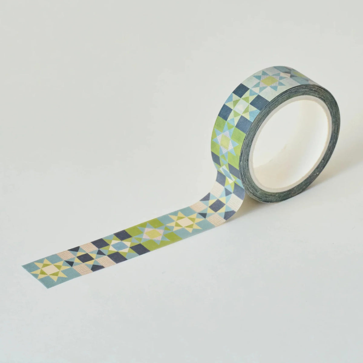 Patchwork Star Washi Tape - Blue