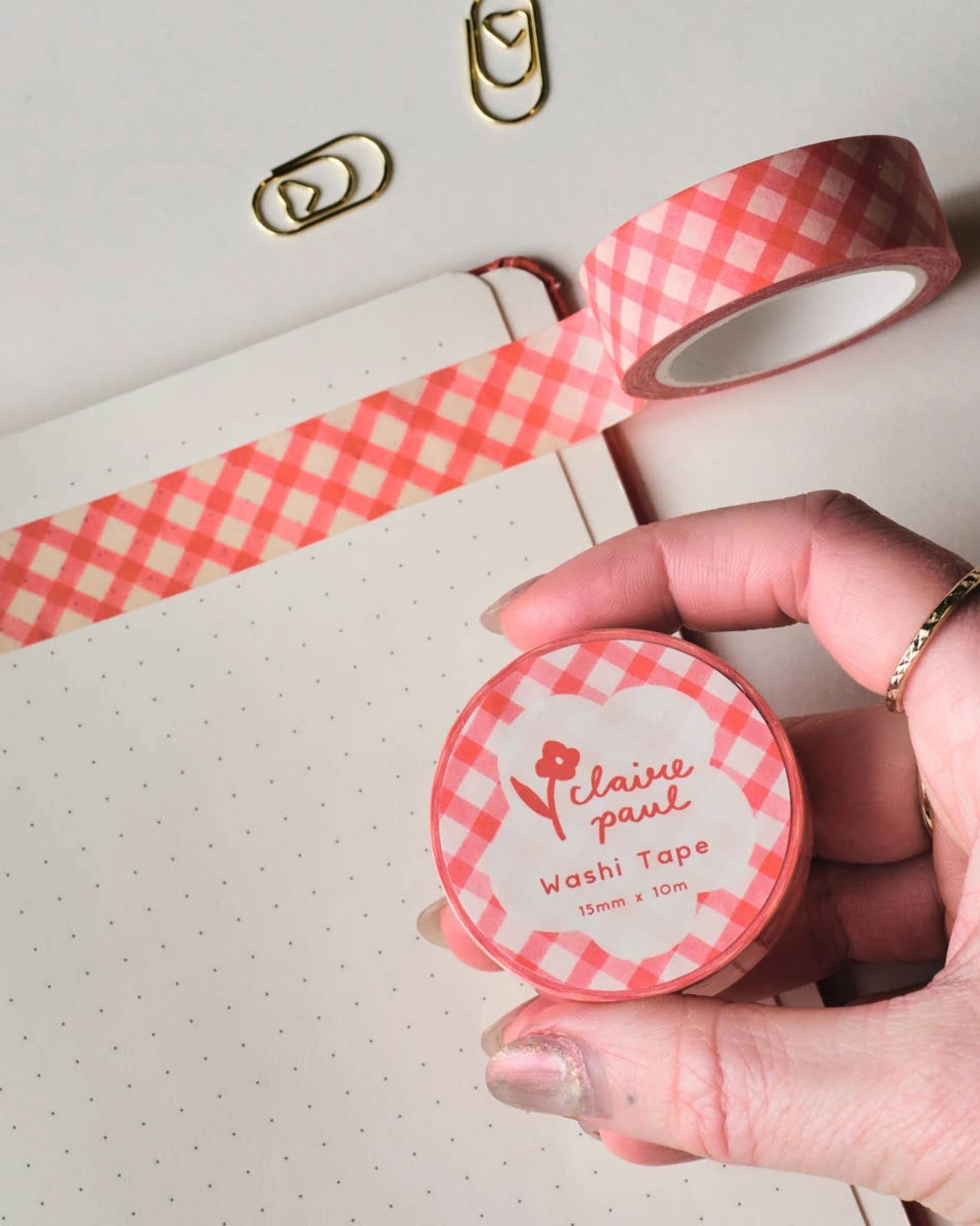 Red gingham washi tape