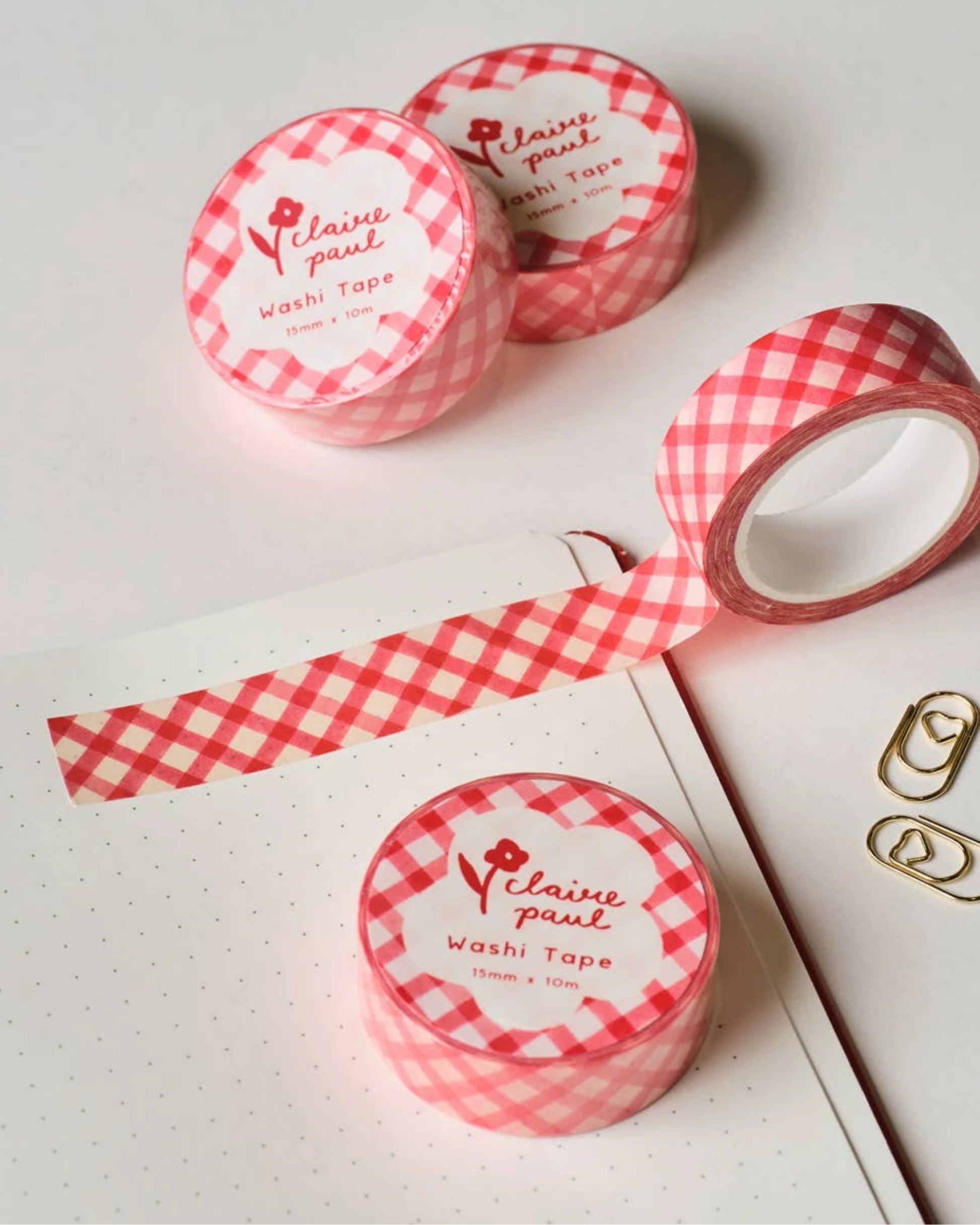 Red gingham washi tape