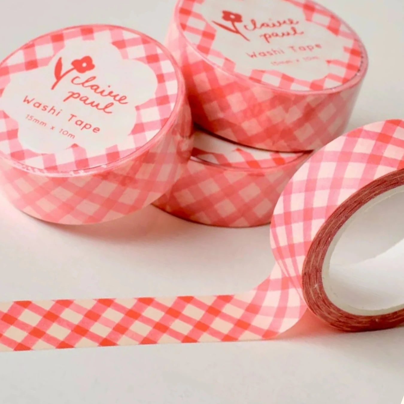 Red gingham washi tape