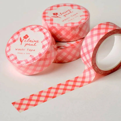 Red gingham washi tape