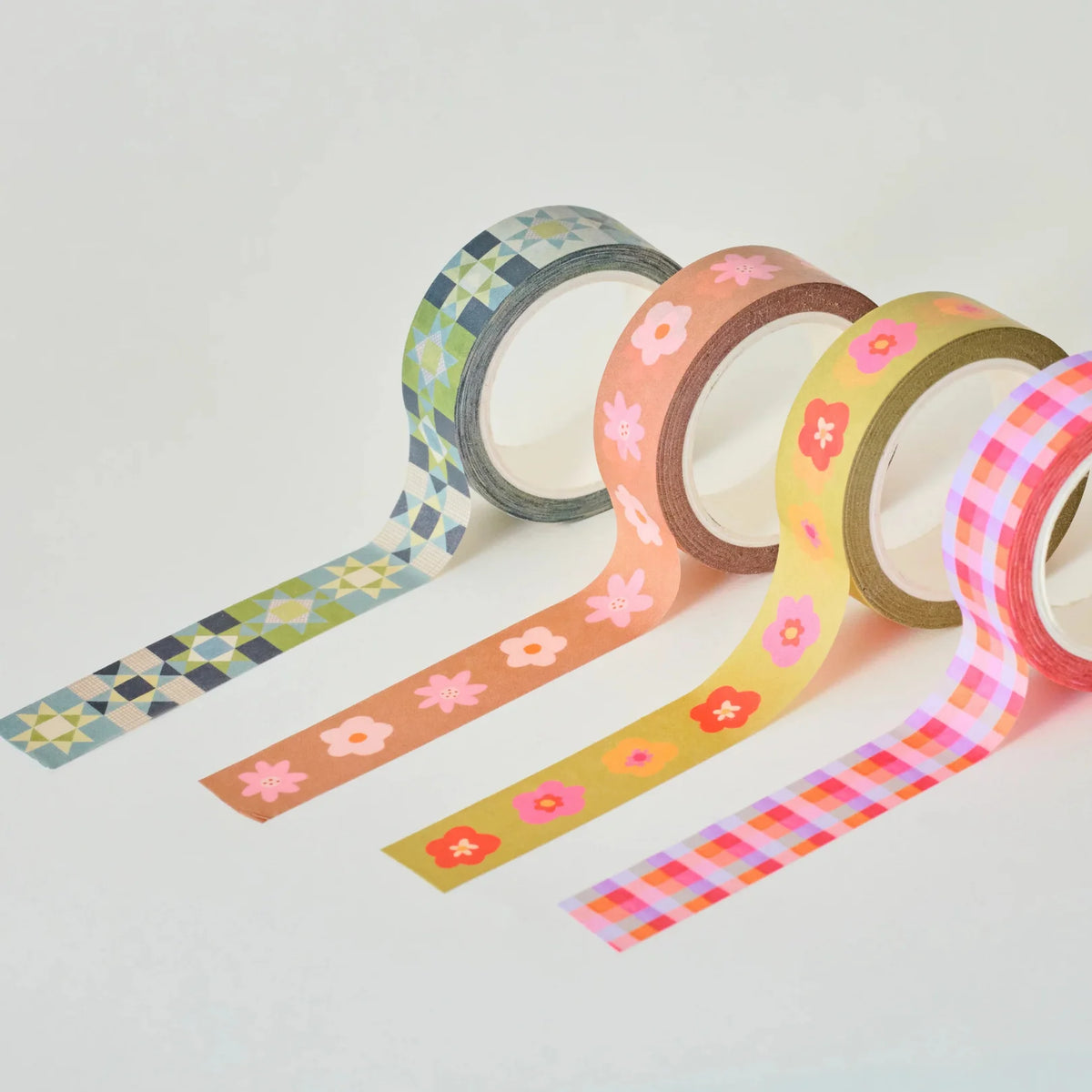 Patchwork Star Washi Tape - Blue