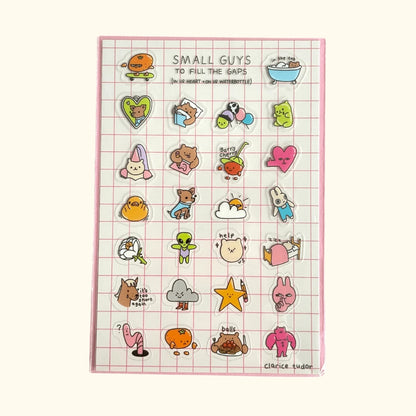 More Small Guys Sticker Sheet