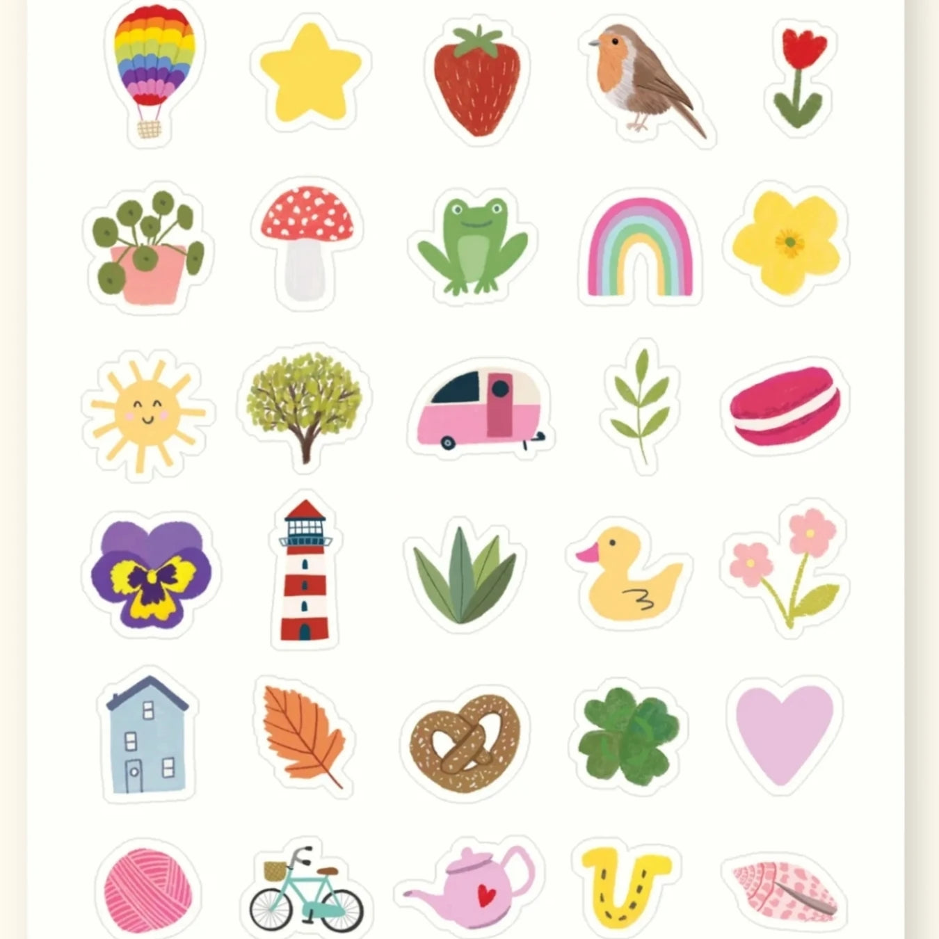 Tiny things sticker sheet