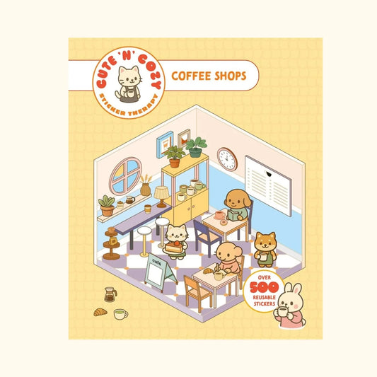 Cute 'n' Cozy Sticker Therapy: Coffee Shops