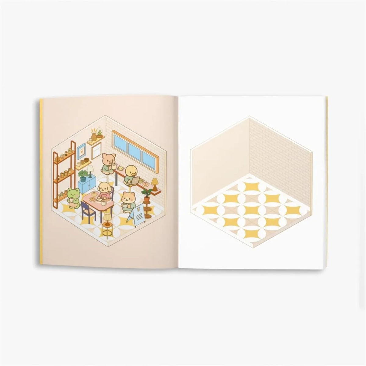 Cute 'n' Cozy Sticker Therapy: Coffee Shops Book
