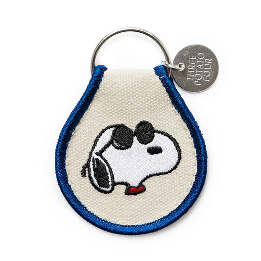 Joe Cool Snoopy Embroidered Patch Keychain