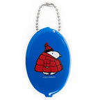 Snoopy coin purse featuring Puffy Coat design