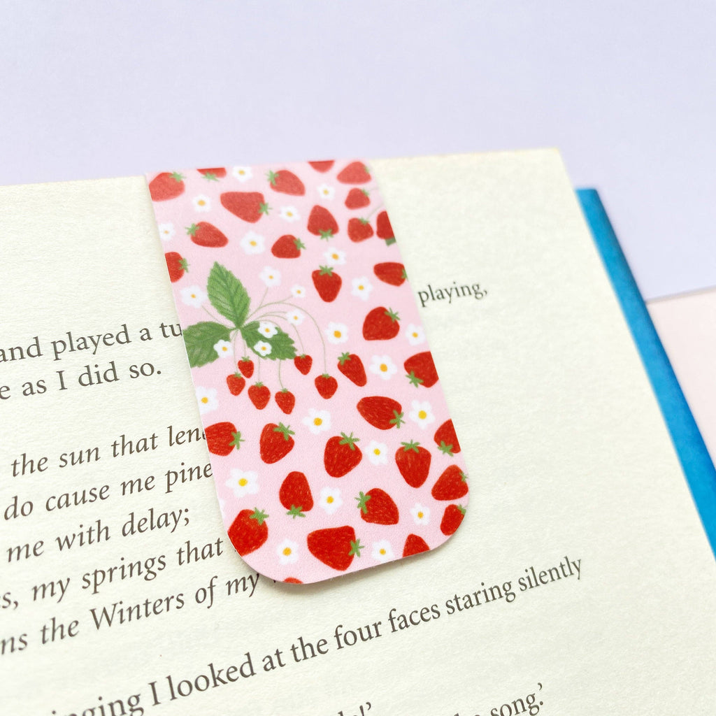 Strawberries Magnetic Bookmark