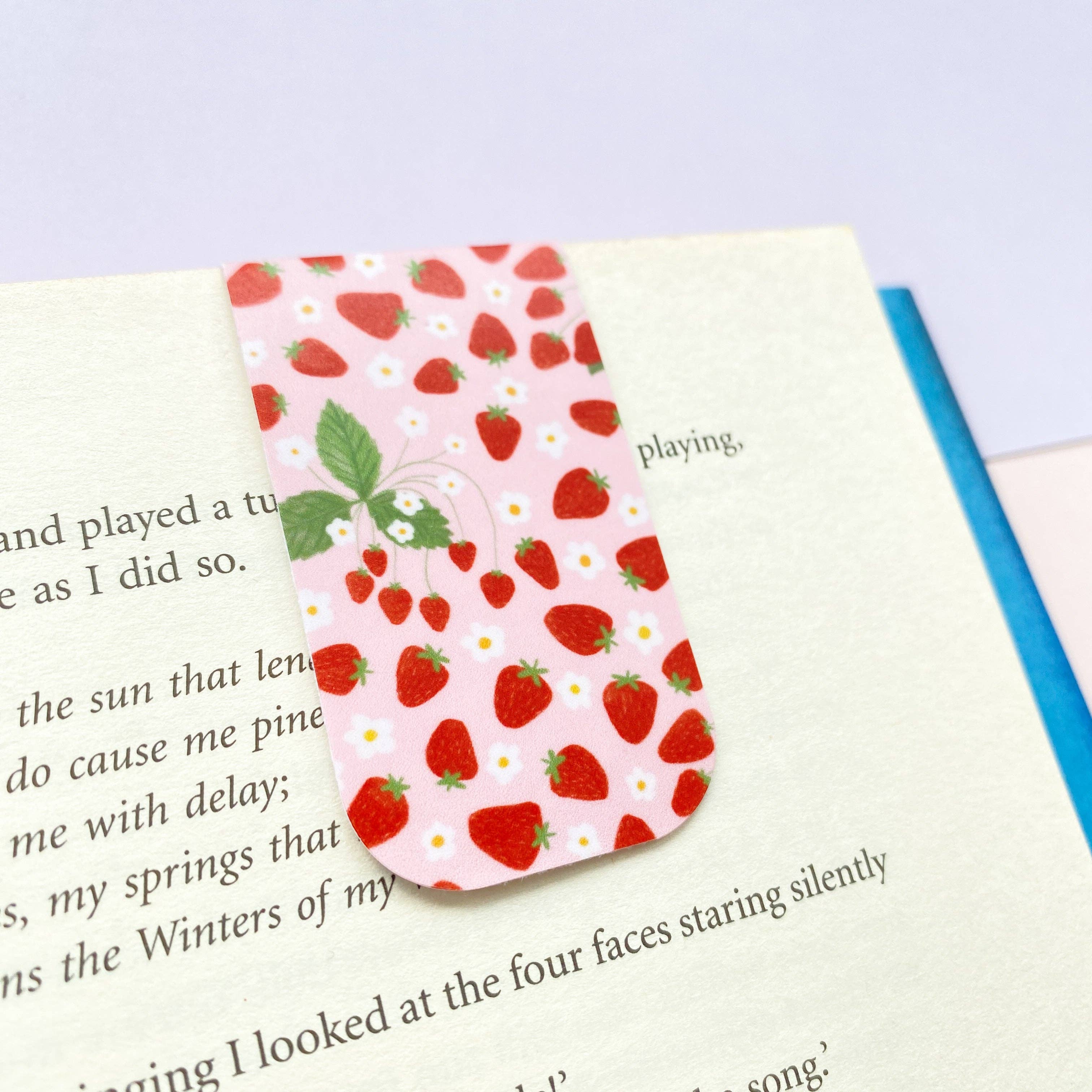 Strawberries Magnetic Bookmark