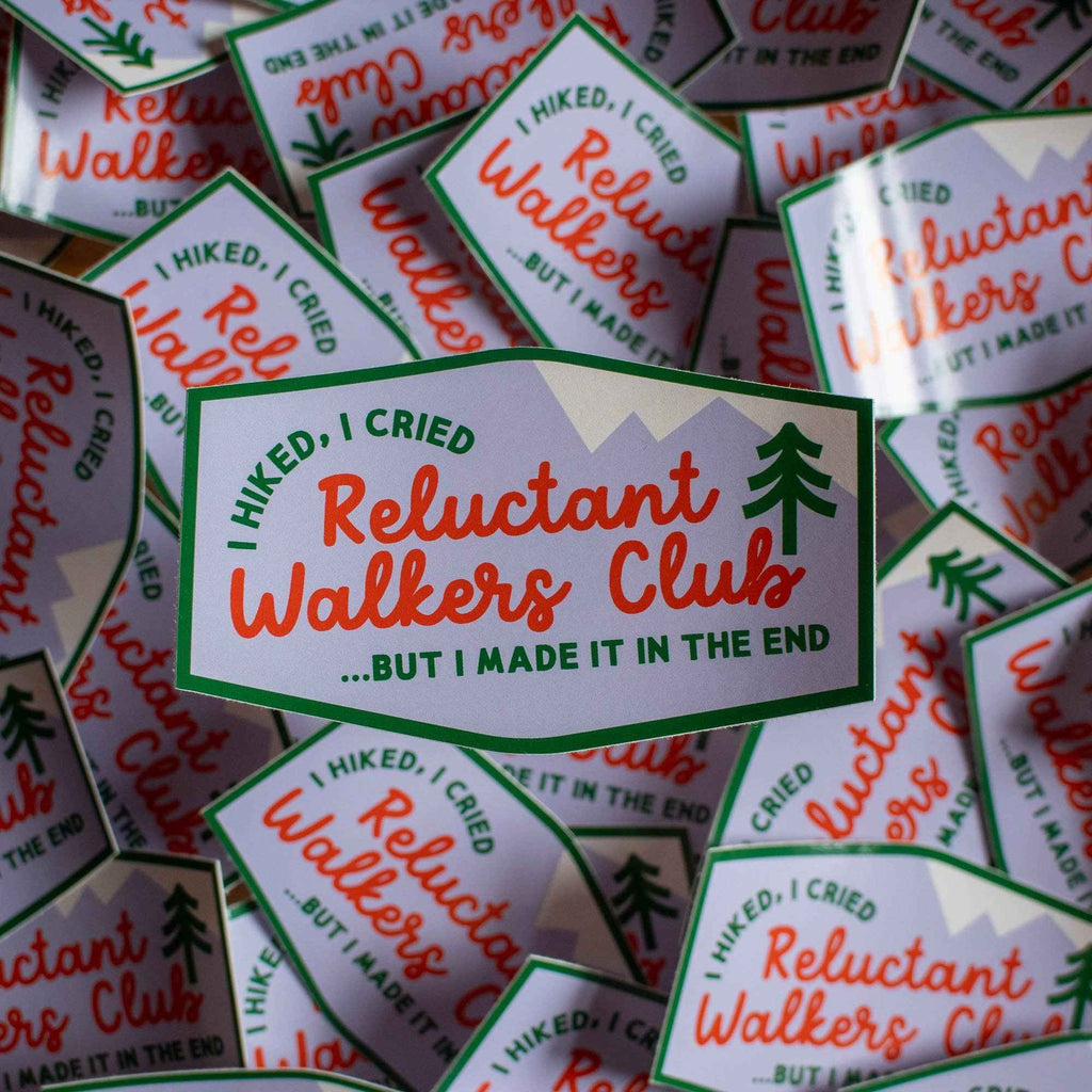 Reluctant Walkers Club vinyl sticker UK