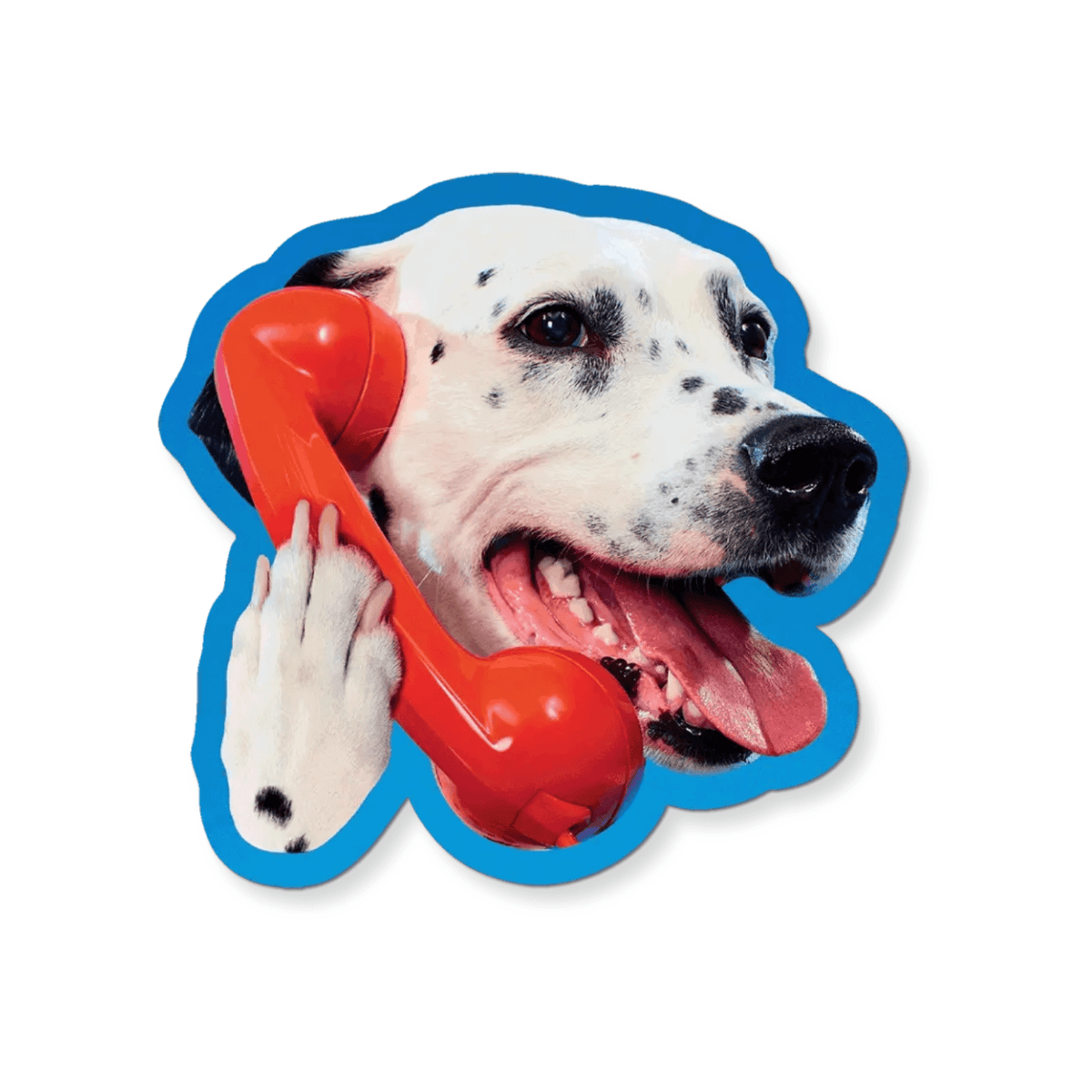 Dalmatian Phone Call Sticker
