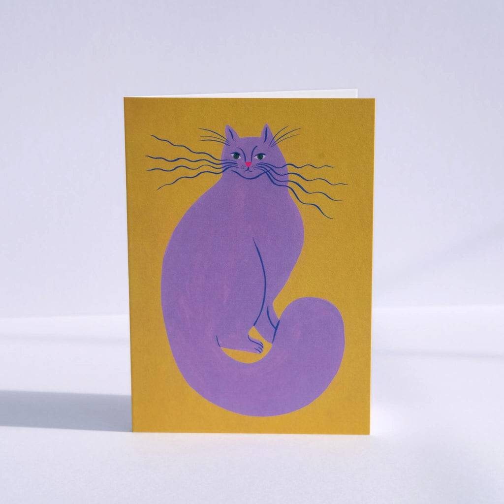 Cat greeting card by Agathe Singer for Evermade