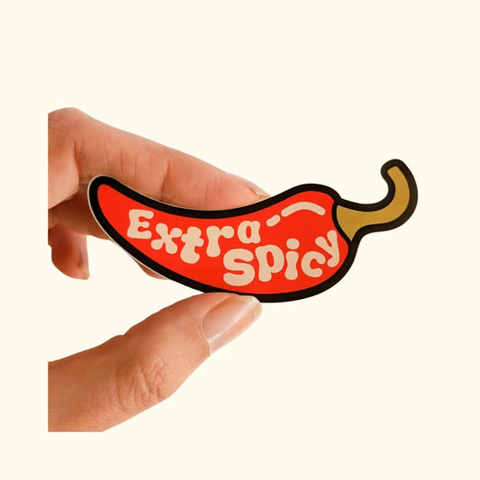Extra Spicy Book Lover Vinyl Sticker