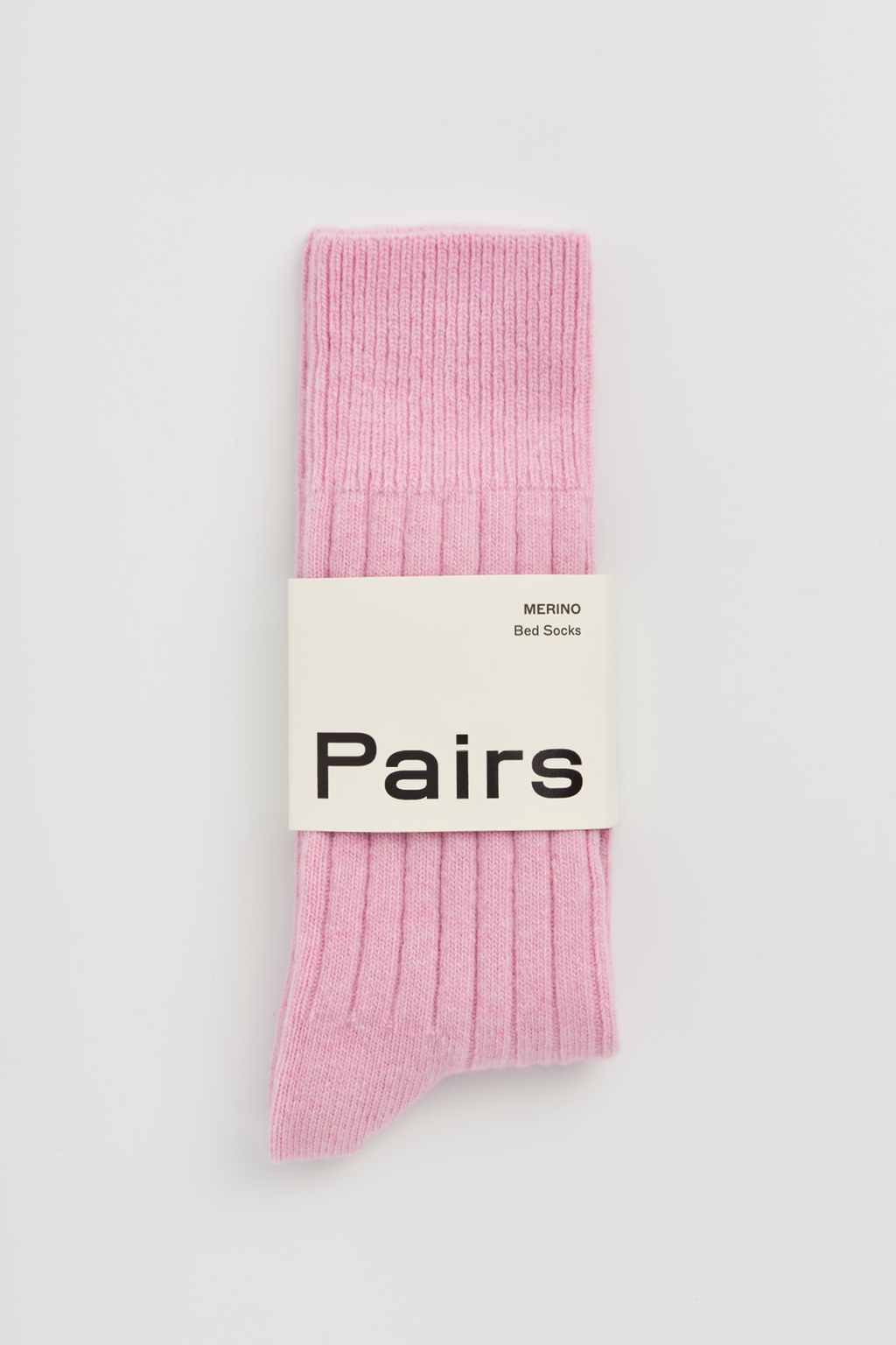 Merino Bed Socks in Sugar Pink from subject to change