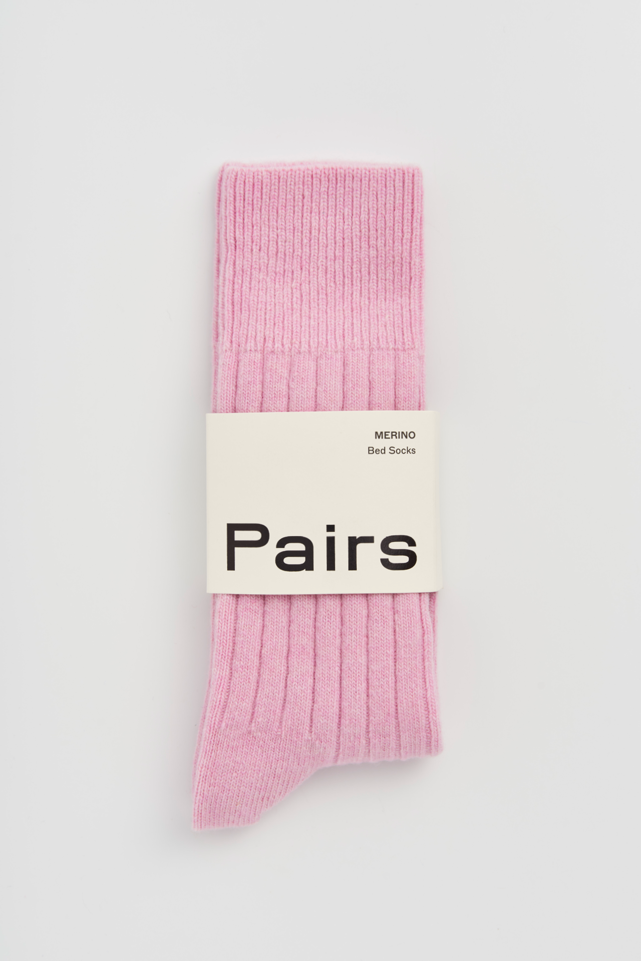 Merino Bed Socks in Sugar Pink from subject to change