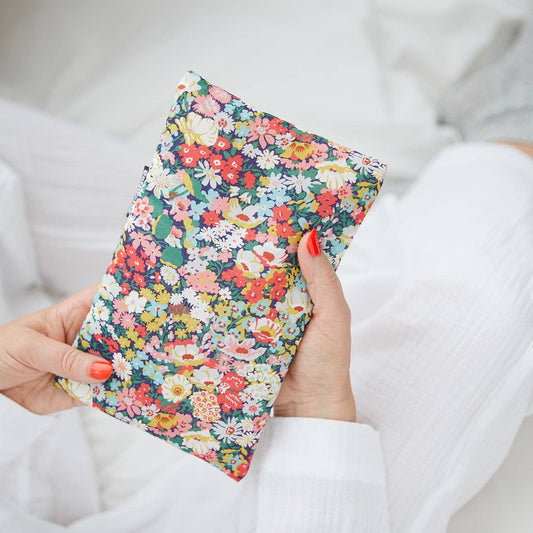 Liberty Fabric Mini Hot Water Bottle - Thorpe Tana Mustard
