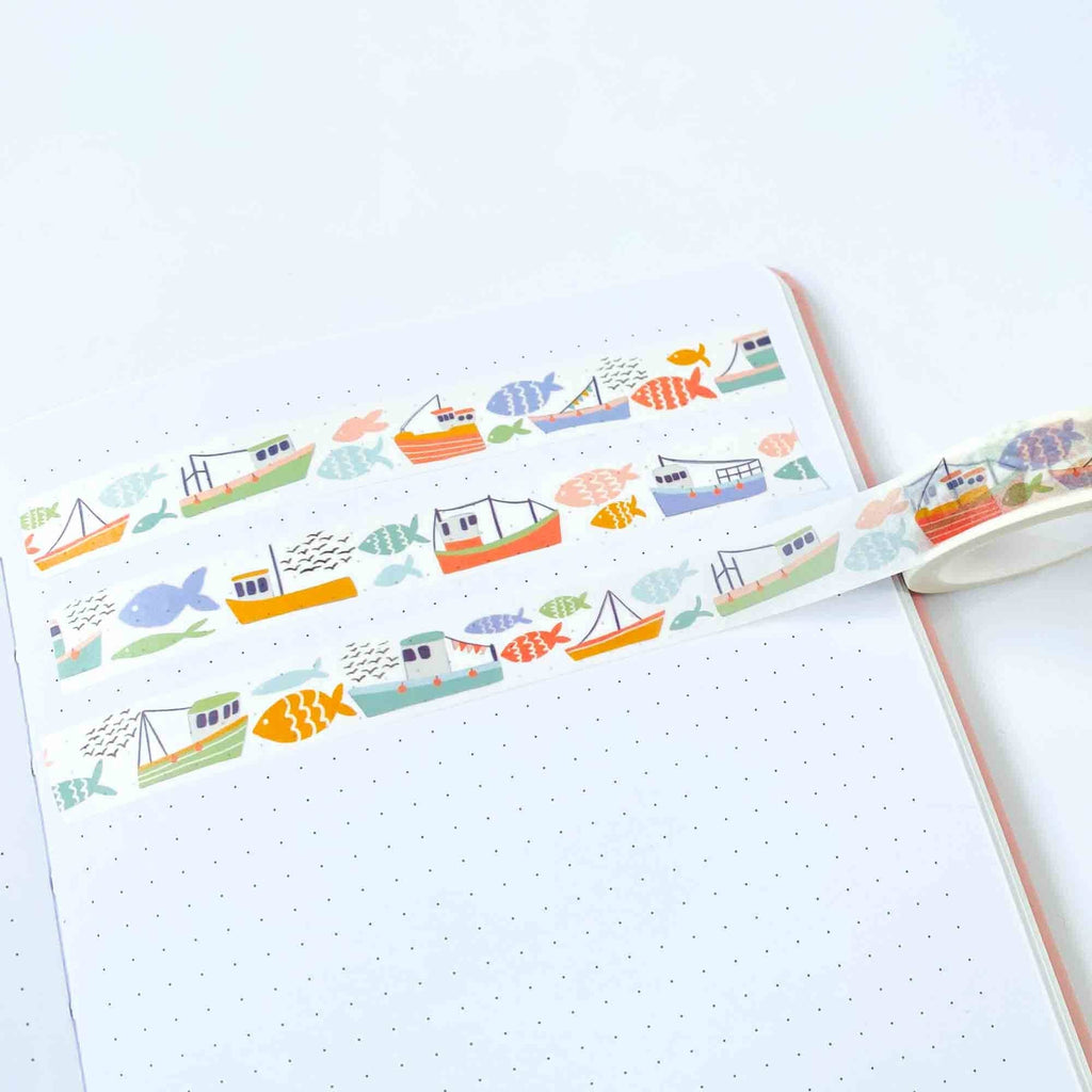 Fish and Ships Washi Tape
