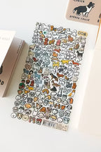 dog themed sticker sheet from zero per zero