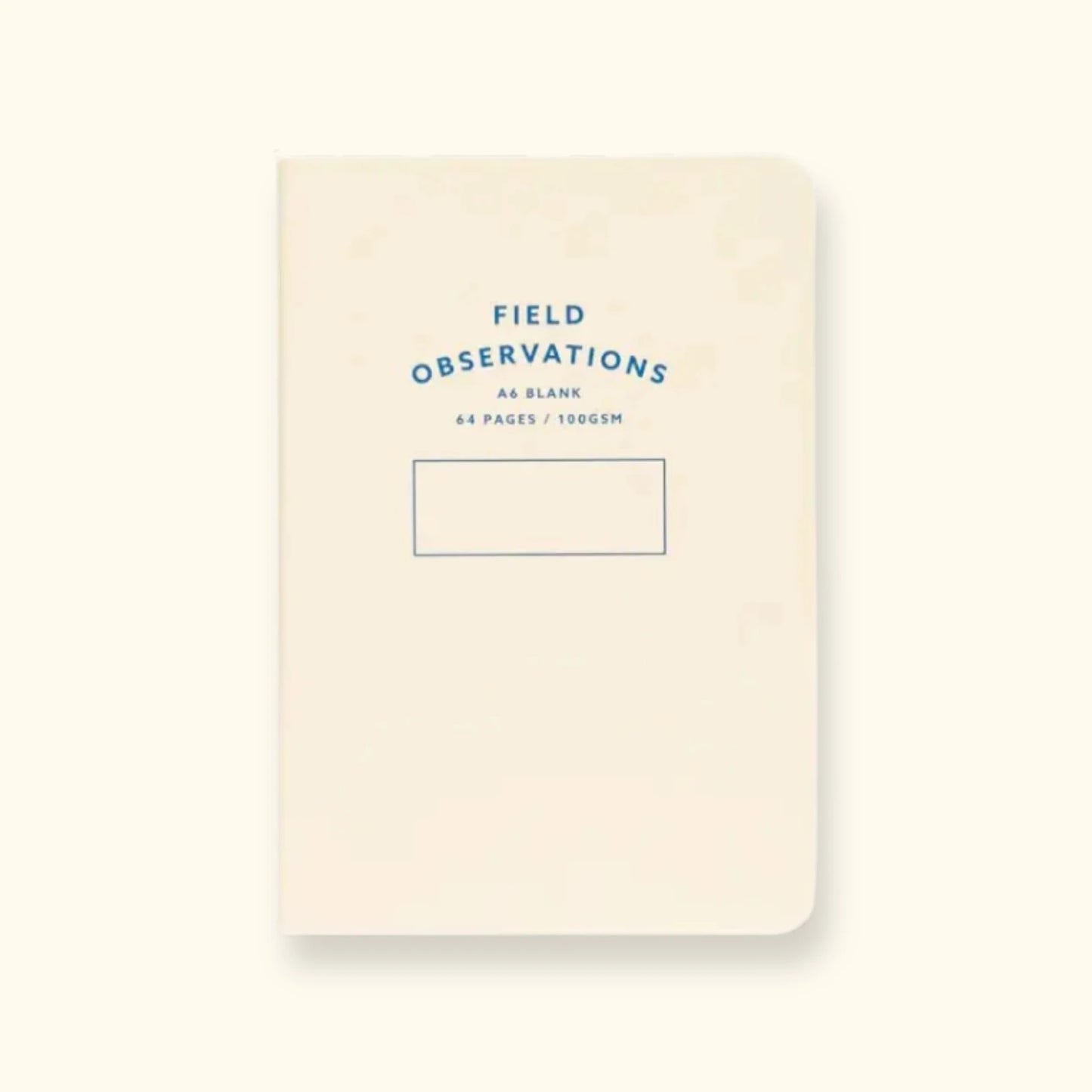 A6 Field Observations notebook, white, blank pages