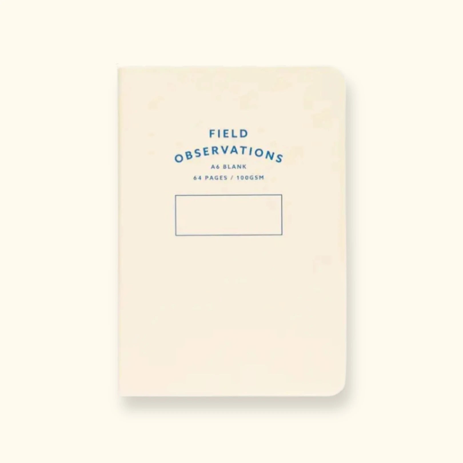 A6 Field Observations notebook, white, blank pages