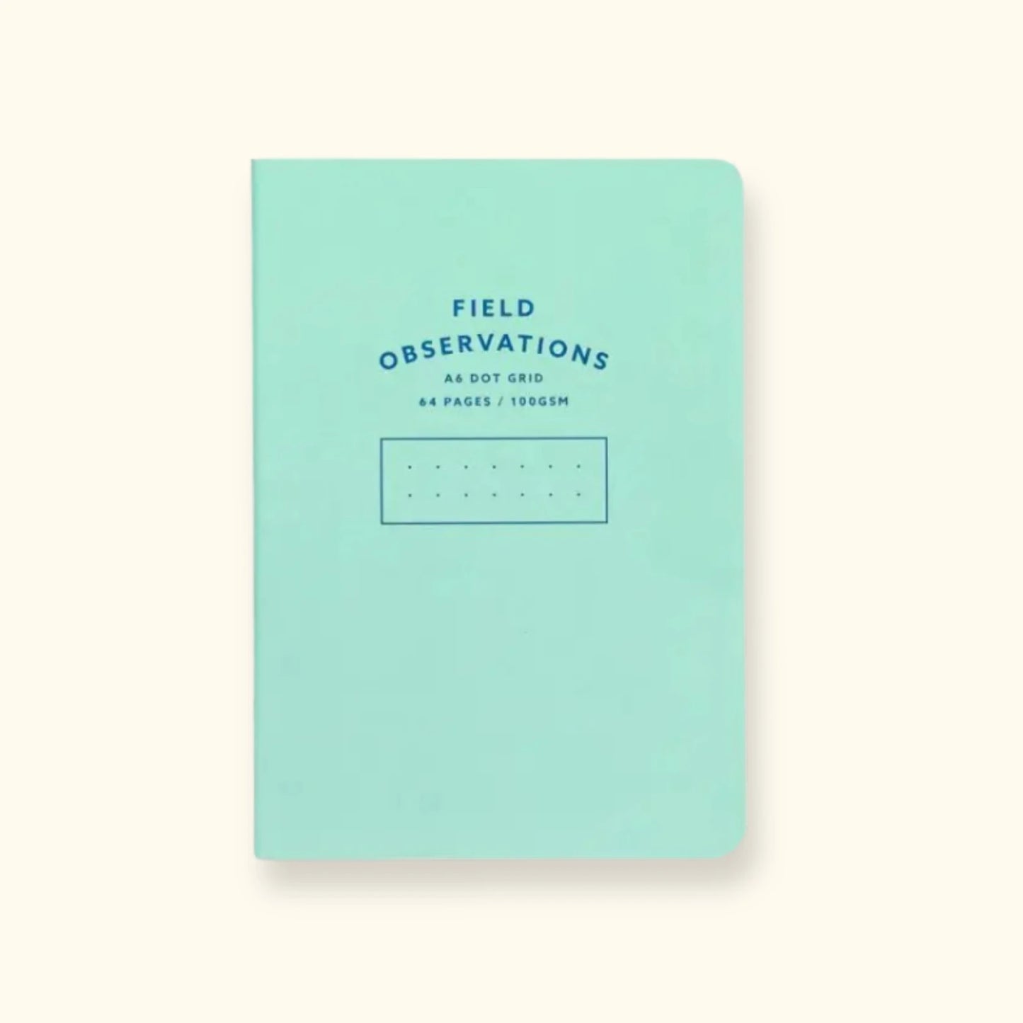 A6 Field Observations notebook, blue, dot grid pages