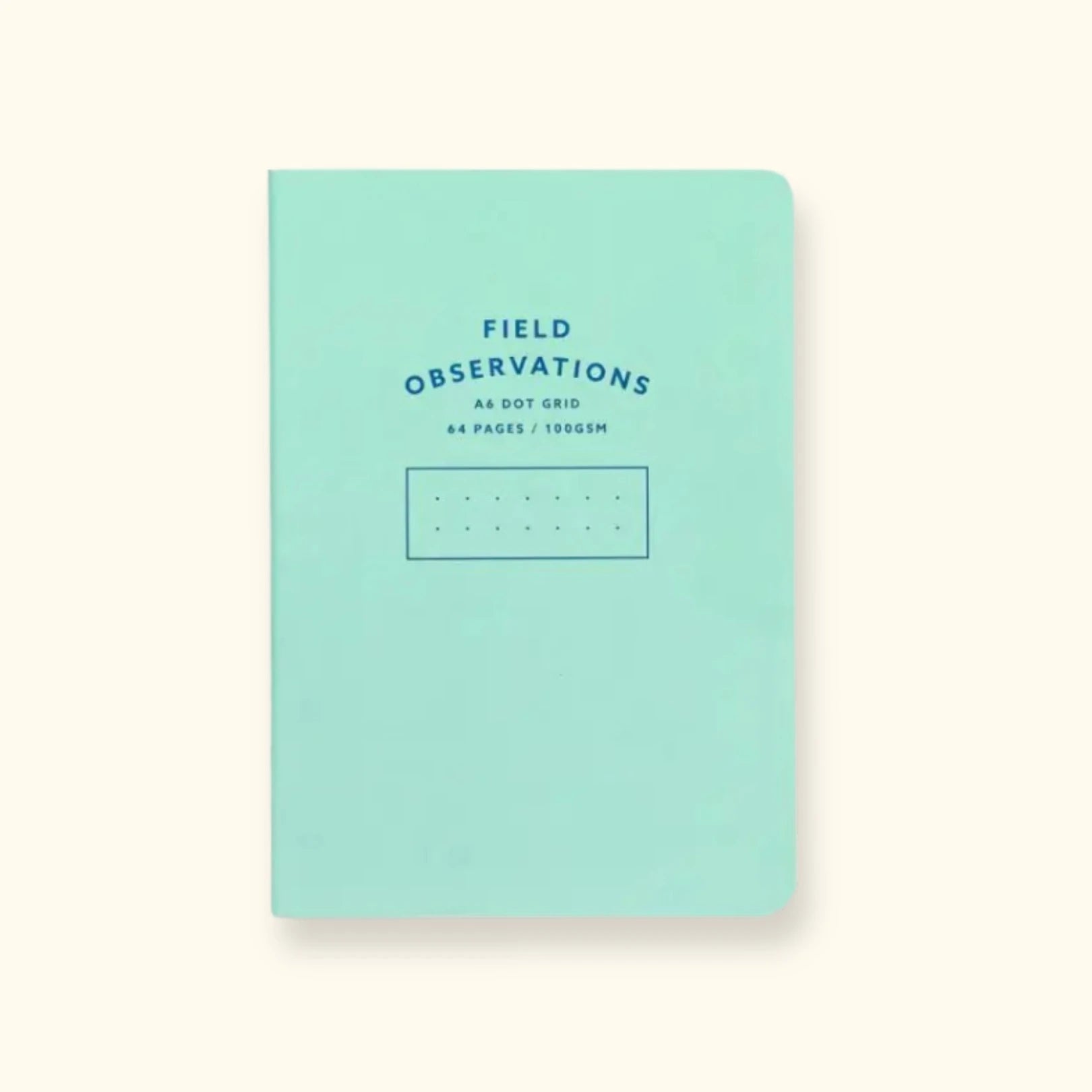 A6 Field Observations notebook, blue, dot grid pages