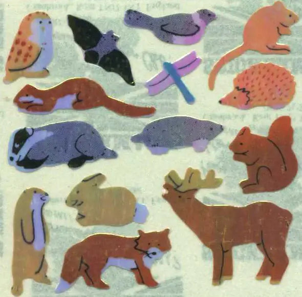 Shiny Forest Friends Mini Sticker Sheet