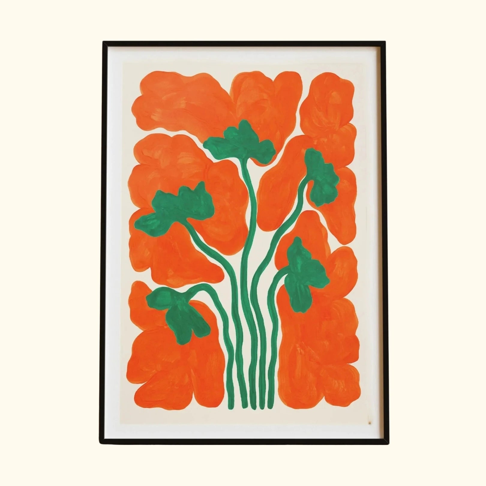 Poppies botanical wall art print, A3, by Liv Lee