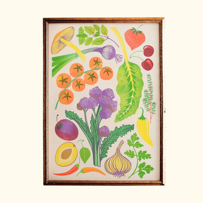 Homegrown risograph print, A3, by Printer Johnson