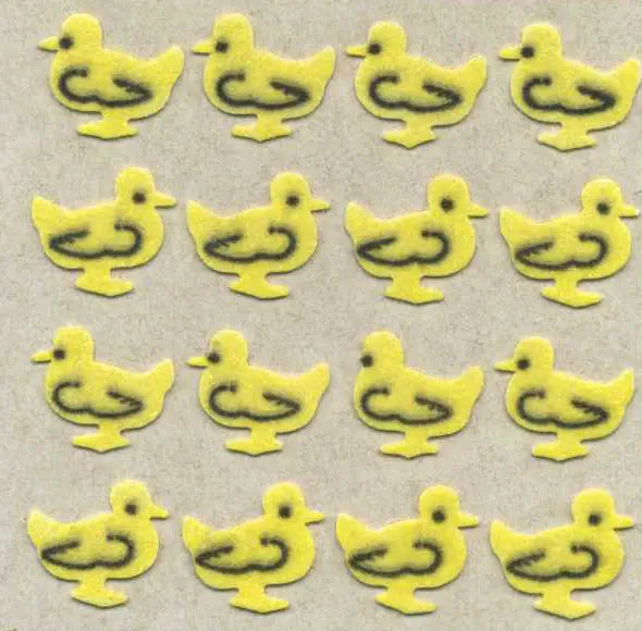 Fuzzy Duckling Mini Sticker Sheet