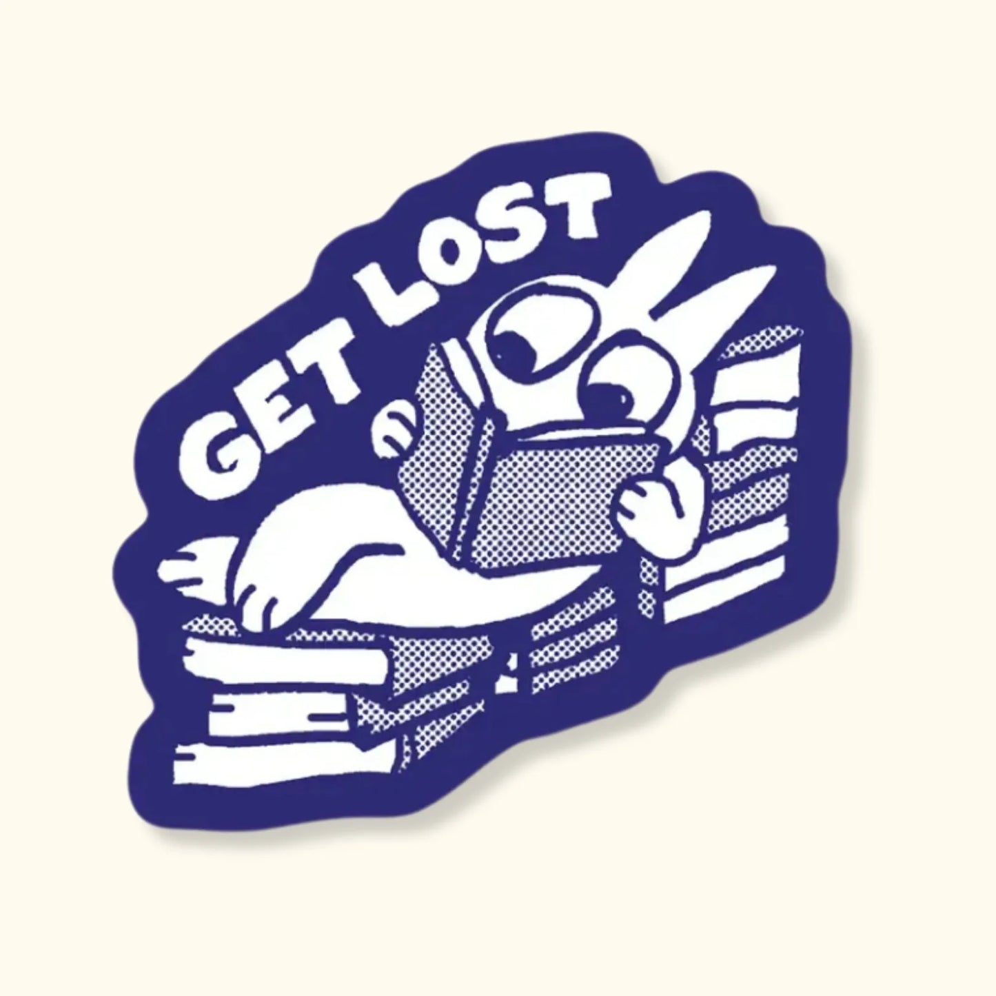 Get Lost Book Club Sticker