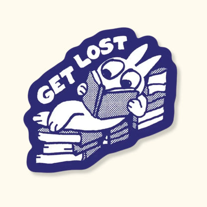 Get Lost Book Club Sticker