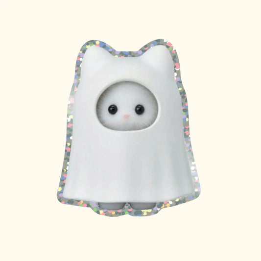Ghost Glitter Vinyl Sticker