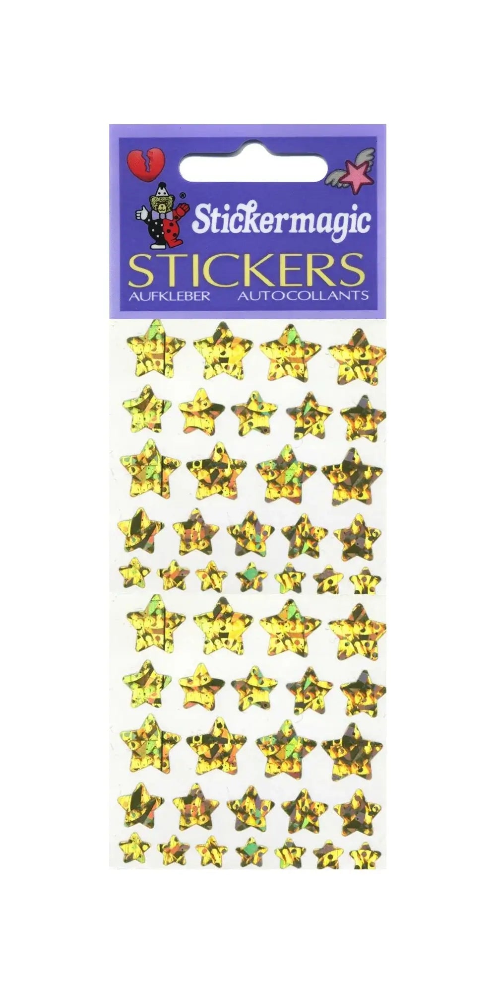 Holographic Gold Star Mini Sticker Sheet