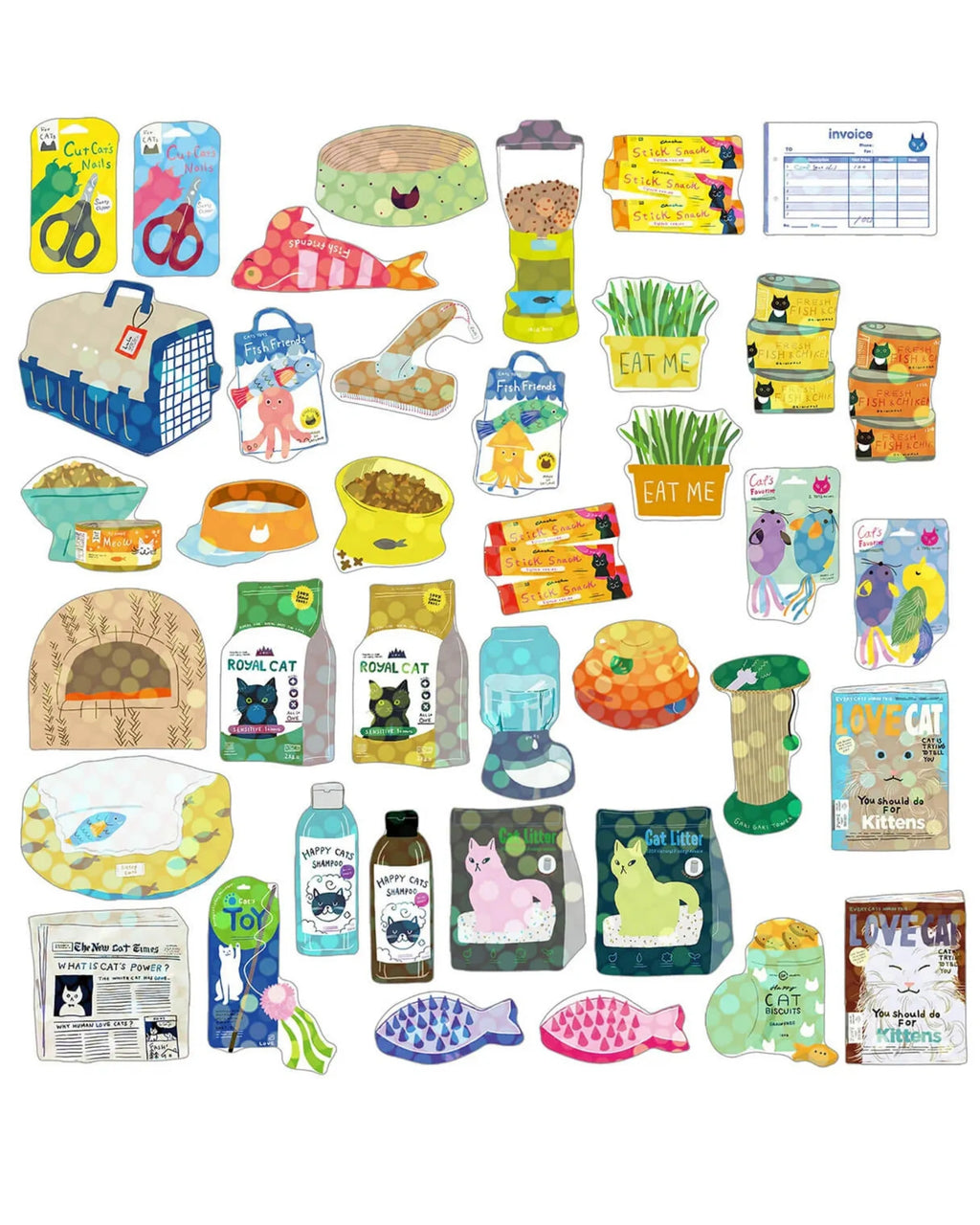Greeting Life Haco Stickers – Cat Supplies