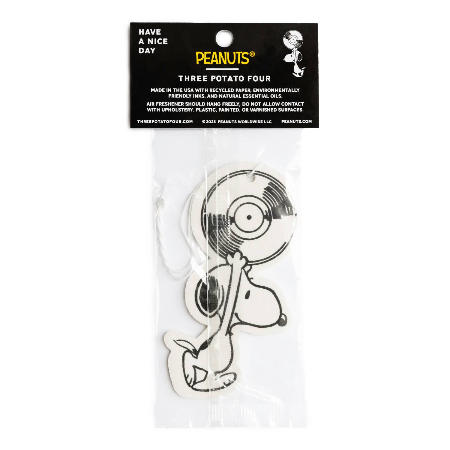 Greatest Hits x Peanuts® - Snoopy Record Air Freshener - Car Air Freshener - Subject to Change