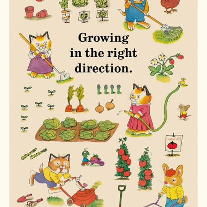 Growing In The Right Direction Richard Scarry Greeting Card