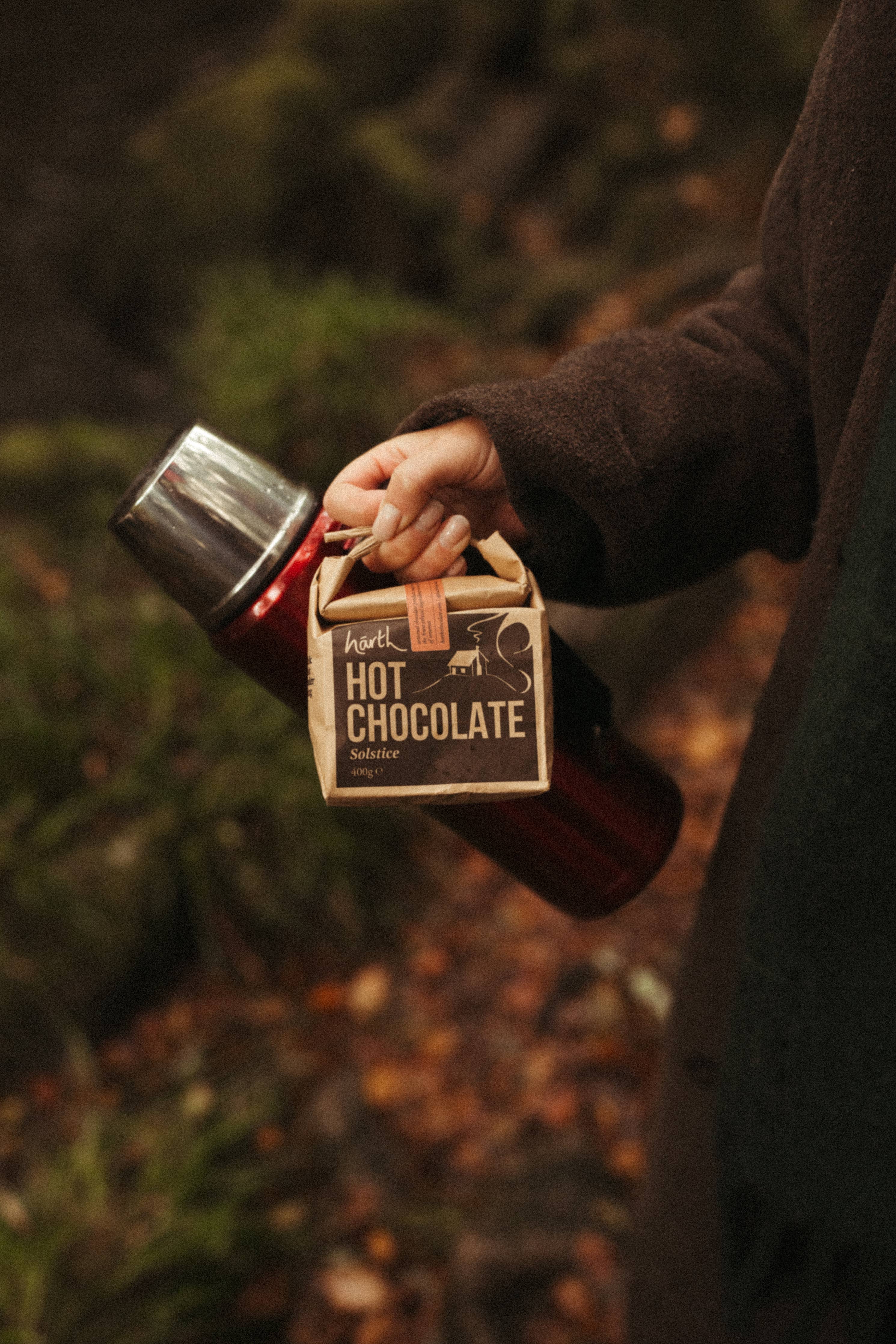 Harth Winter Solstice hot chocolate plastic-free packaging