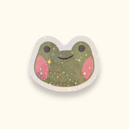 Holographic Frog Sticker