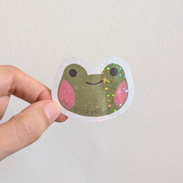 Holographic Frog Sticker