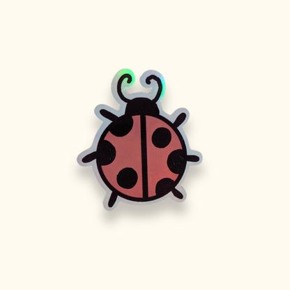 Holographic Ladybug Sticker