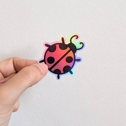 Holographic Ladybug Sticker