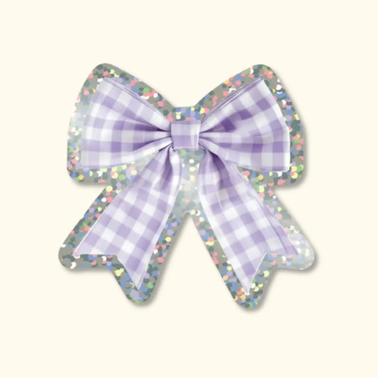 Bow Glitter Vinyl Sticker