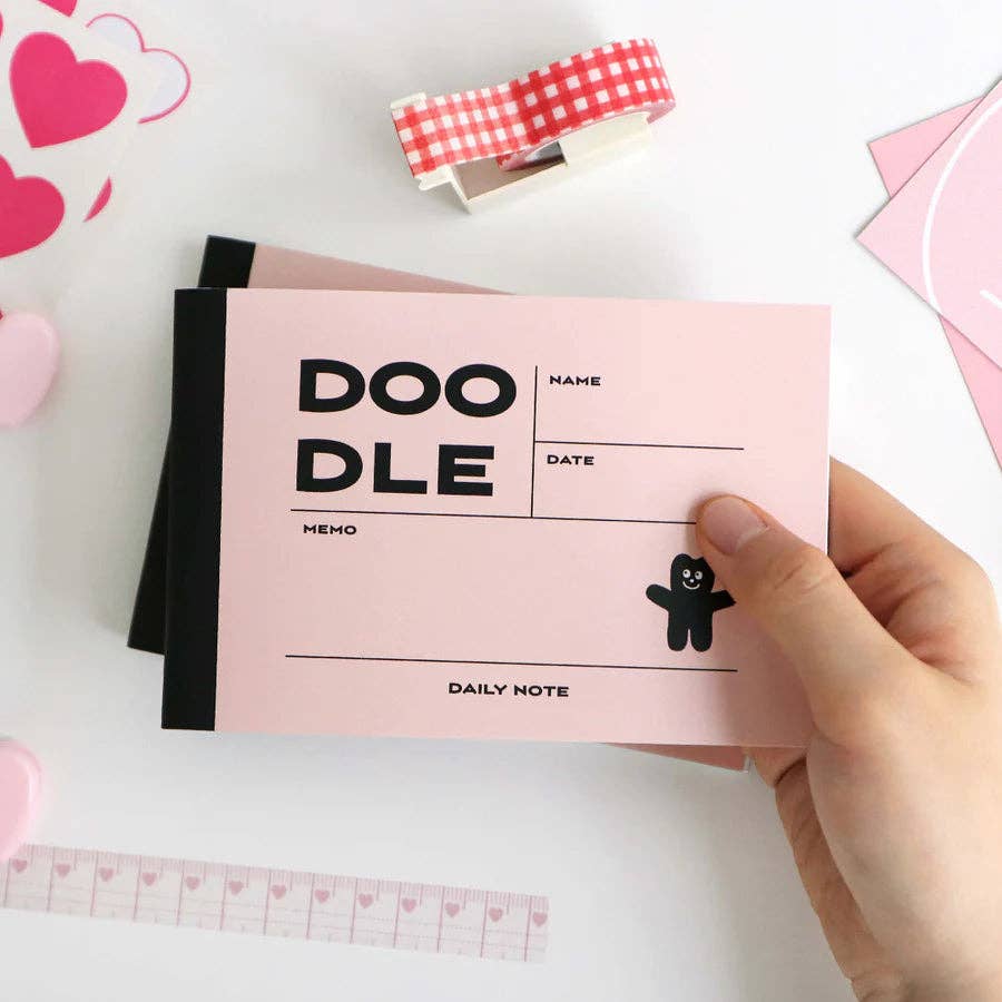 Pocket-sized mini daily notebook with structured pages