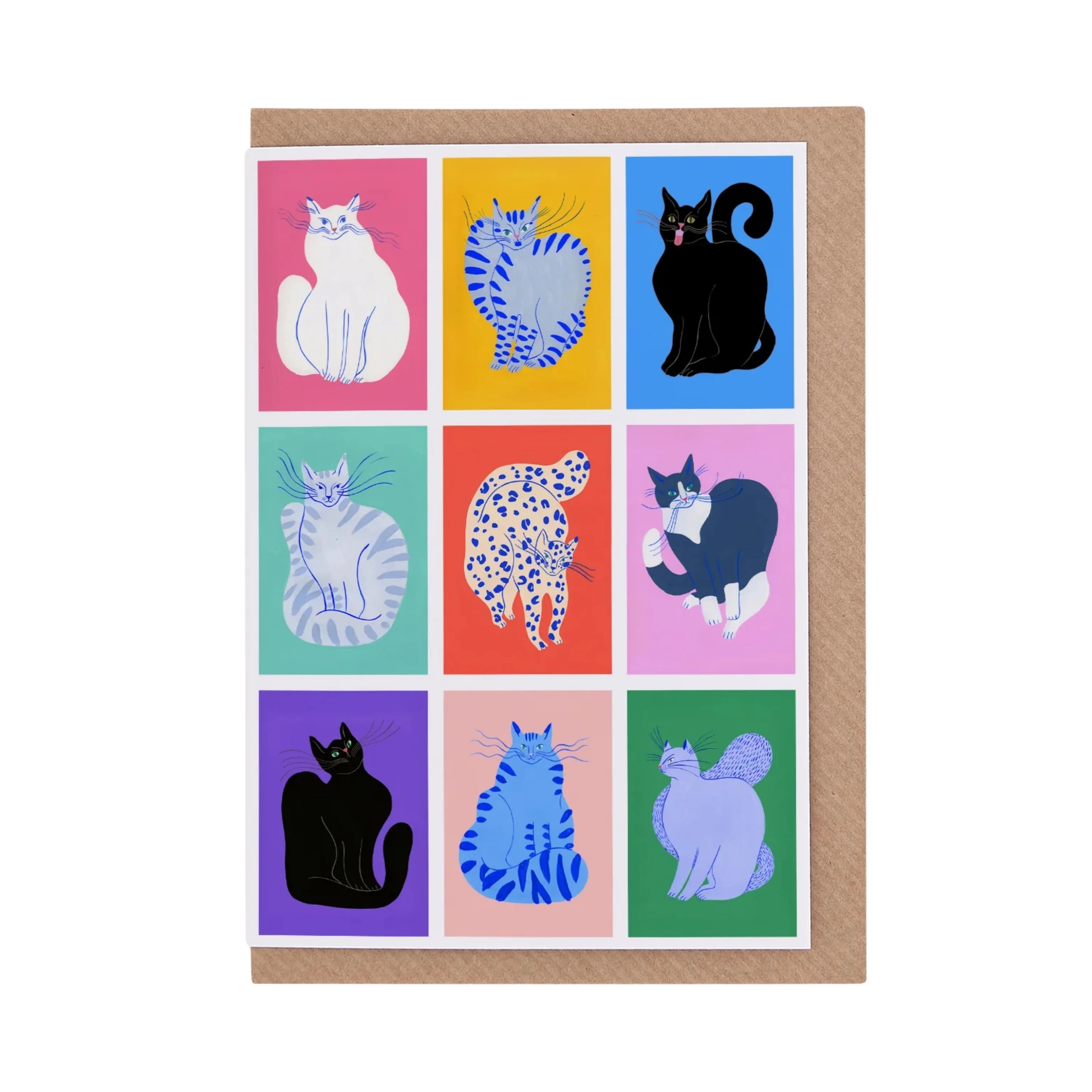 Nine Lives Greeting Card by Agathe Singer