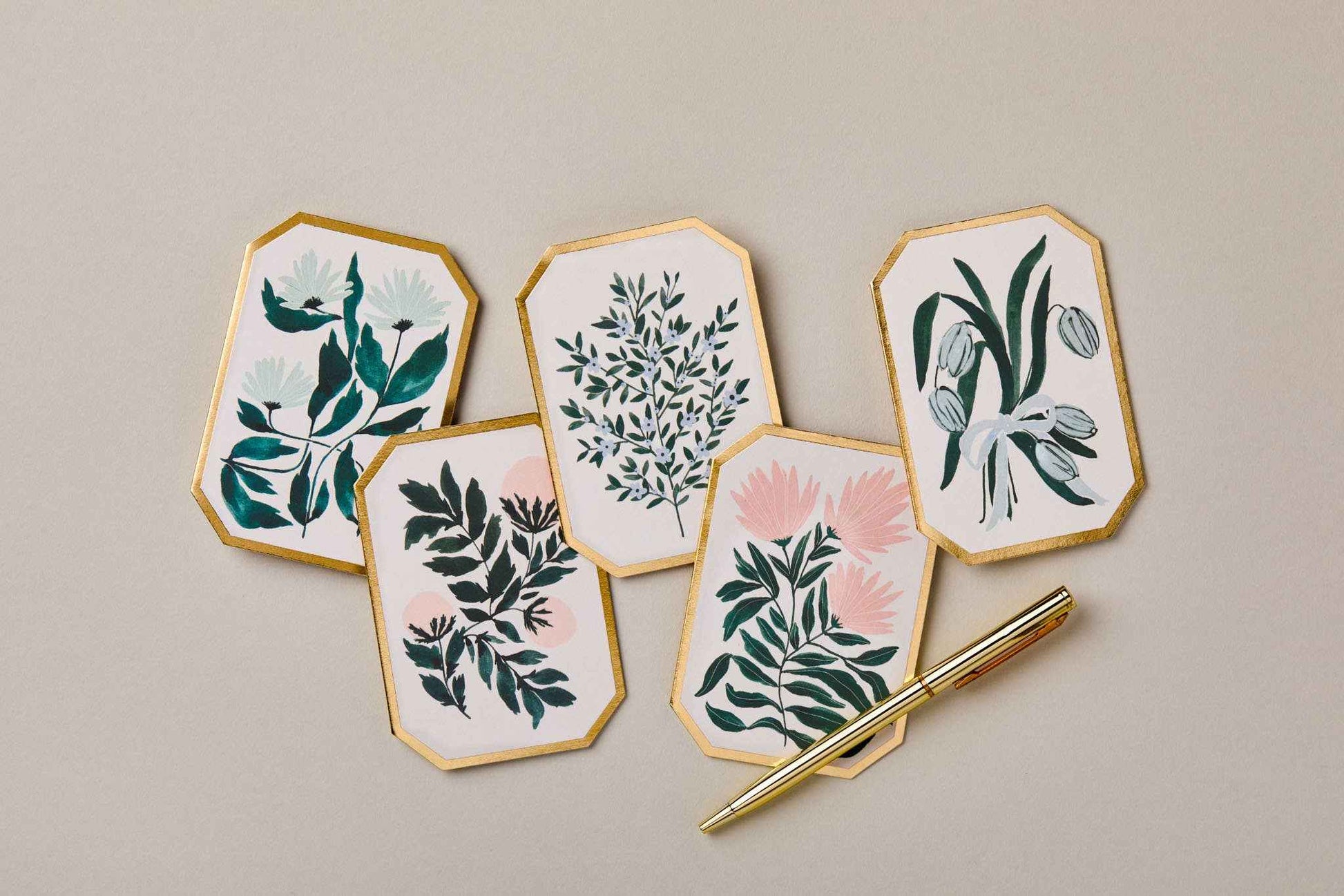 Katie Housley Botanical Card - Peonies