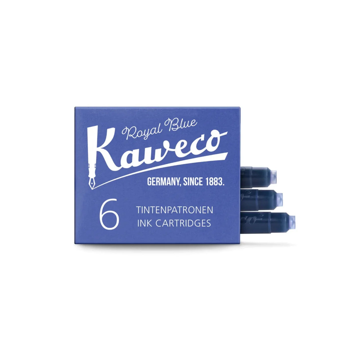 Kaweco Ink Cartridges, Pack of 6 - Royal Blue